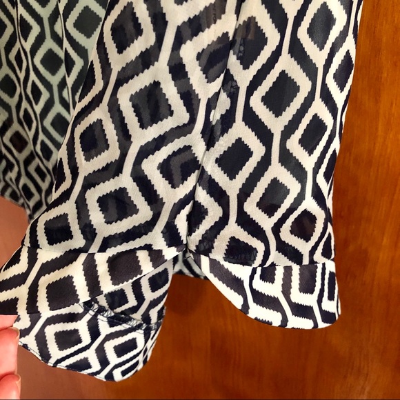 41 Hawthorn | Sheer Blue 3/4 Sleeve Top with Tank - Picture 2 of 8